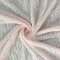 Pink Tencel cotton mesh hole Jacquard fabric